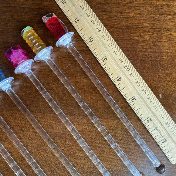 Happy Hour Swizzle Sticks, Miniature Cocktail tops fun party barware, Bartending - Picture 8 of 9